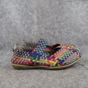 Bernie Mev Shoes Womens 39 Mary Jane Cuddly Woven Slip On Comfort Casual Fashion
